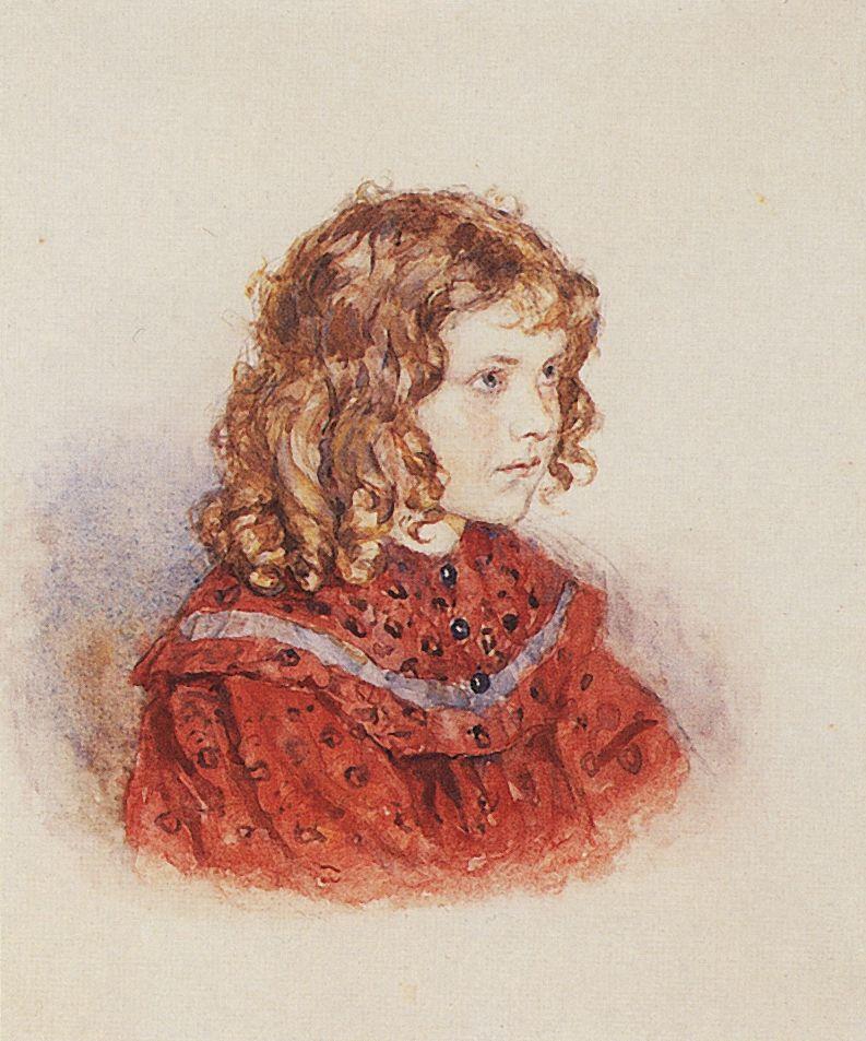 «Портрет девочки в красном платье», 1896г.