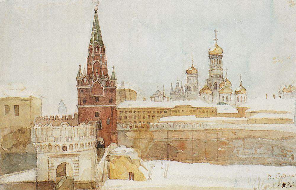 «Вид на Кремль зимой», 1886г.